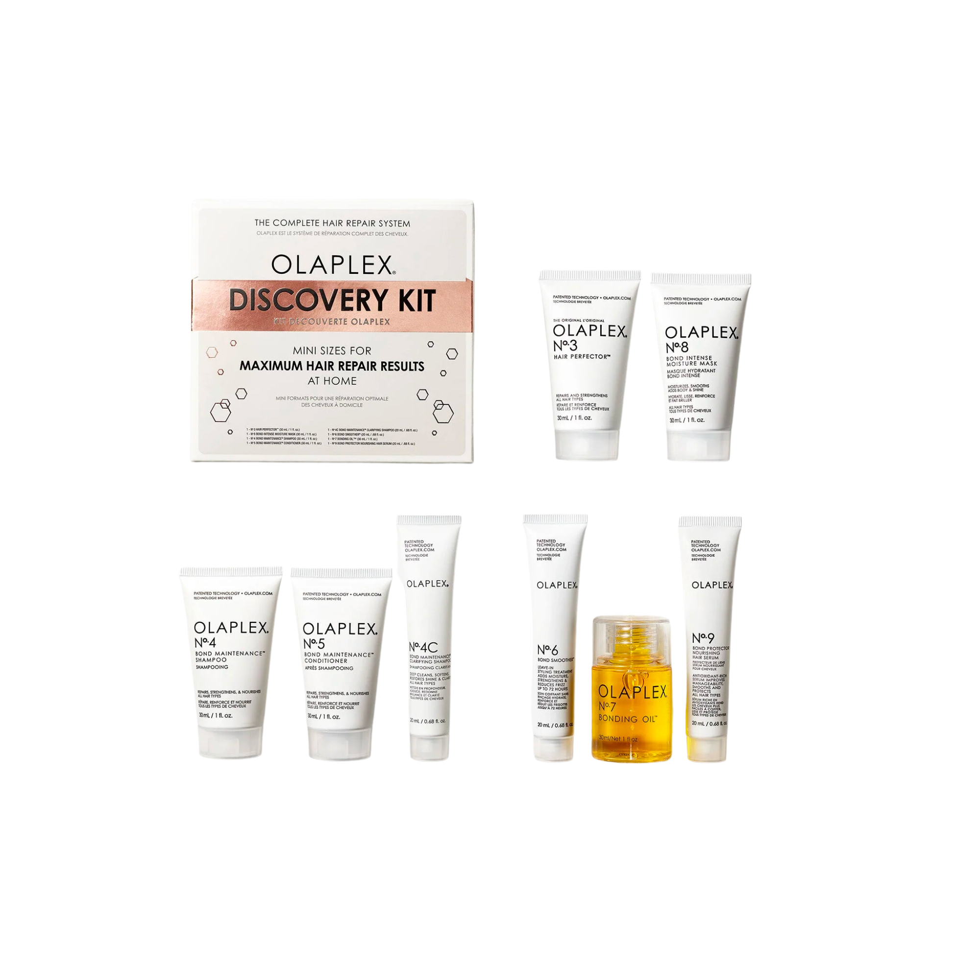 Olaplex Discovery Kit - 8 productos tamaño viaje