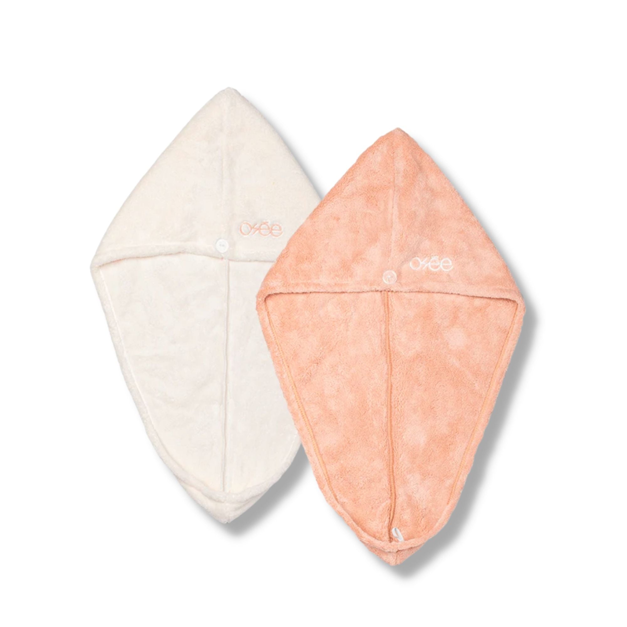Mikrofaser-Handtuch-Duo – Weiß und Rosa