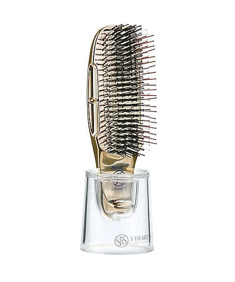 Scalp Brush Mini - S Heart gold