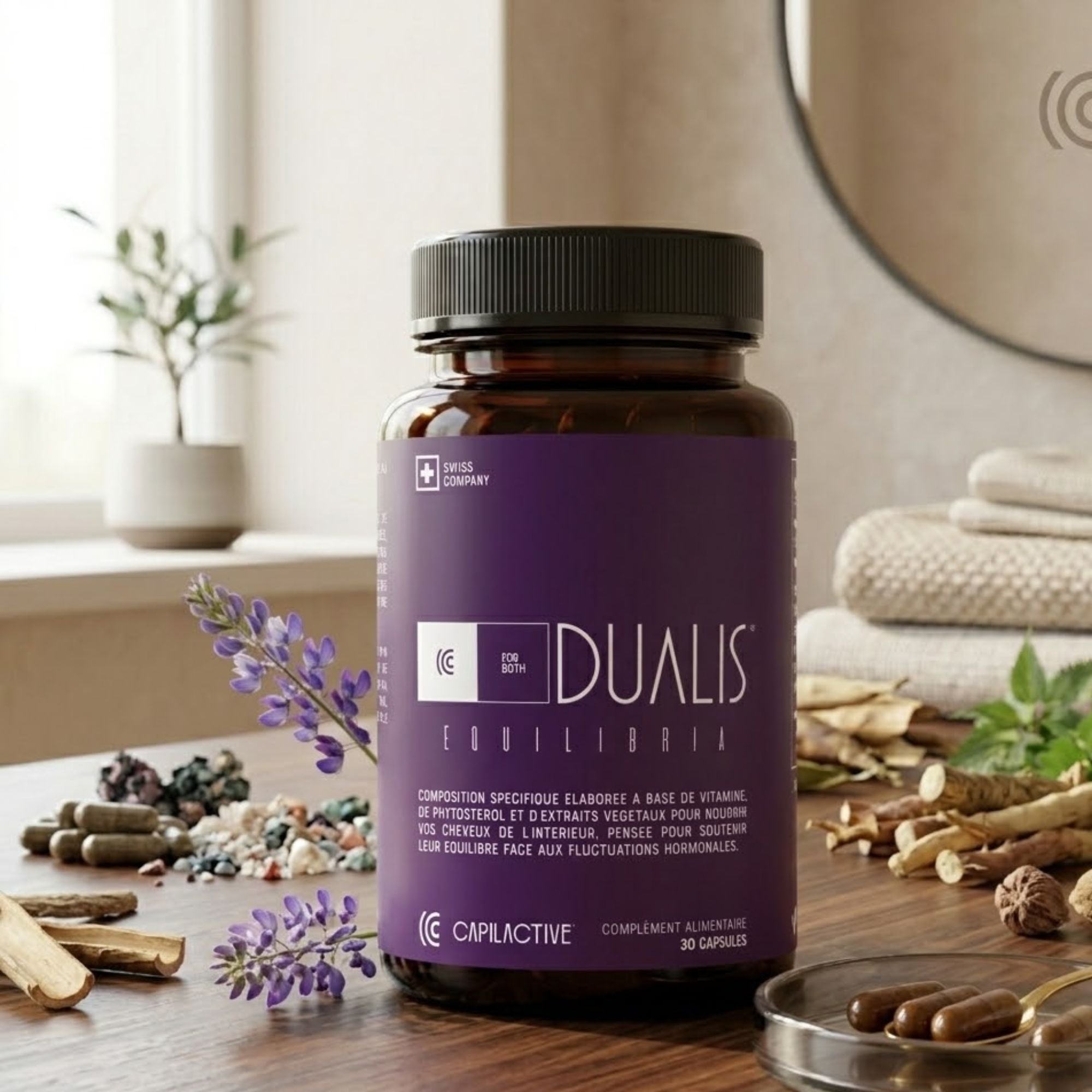 CapilActive DUALIS Equilibria : Boost Anti-chute & Équilibre Hormonal Capillaire Homme et Femme
