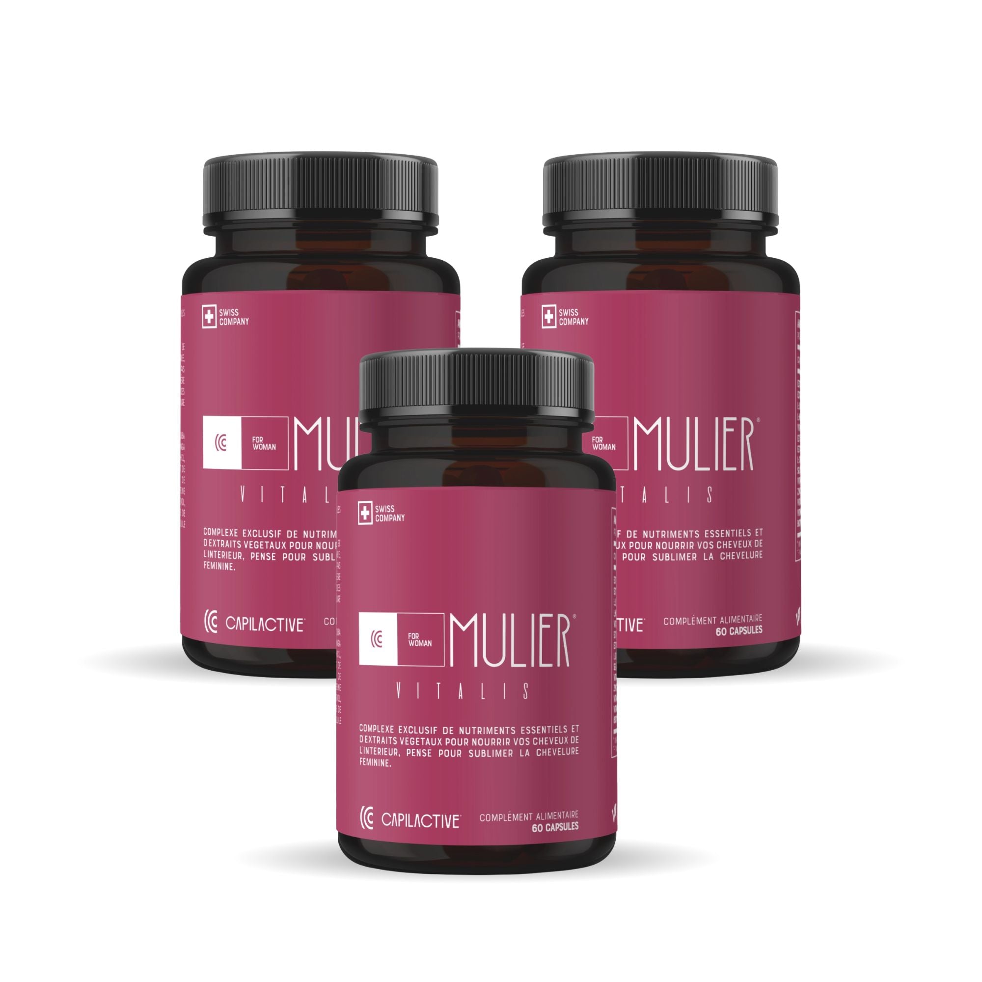 CapilActive MULIER Vitalis : Complément Capillaire Anti-chute & Croissance pour Femme