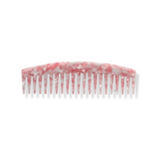 Acetate comb - Marbled Pink