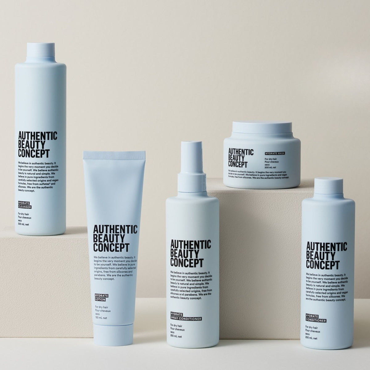 Routine Hydratation Authentic Beauty Concept - Cheveux Secs & Bouclés